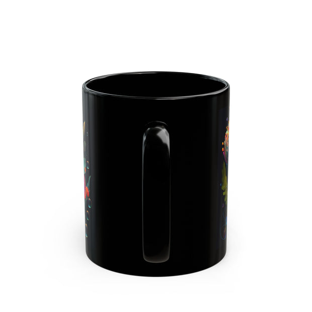 Alien flowers Black Mug (11oz)